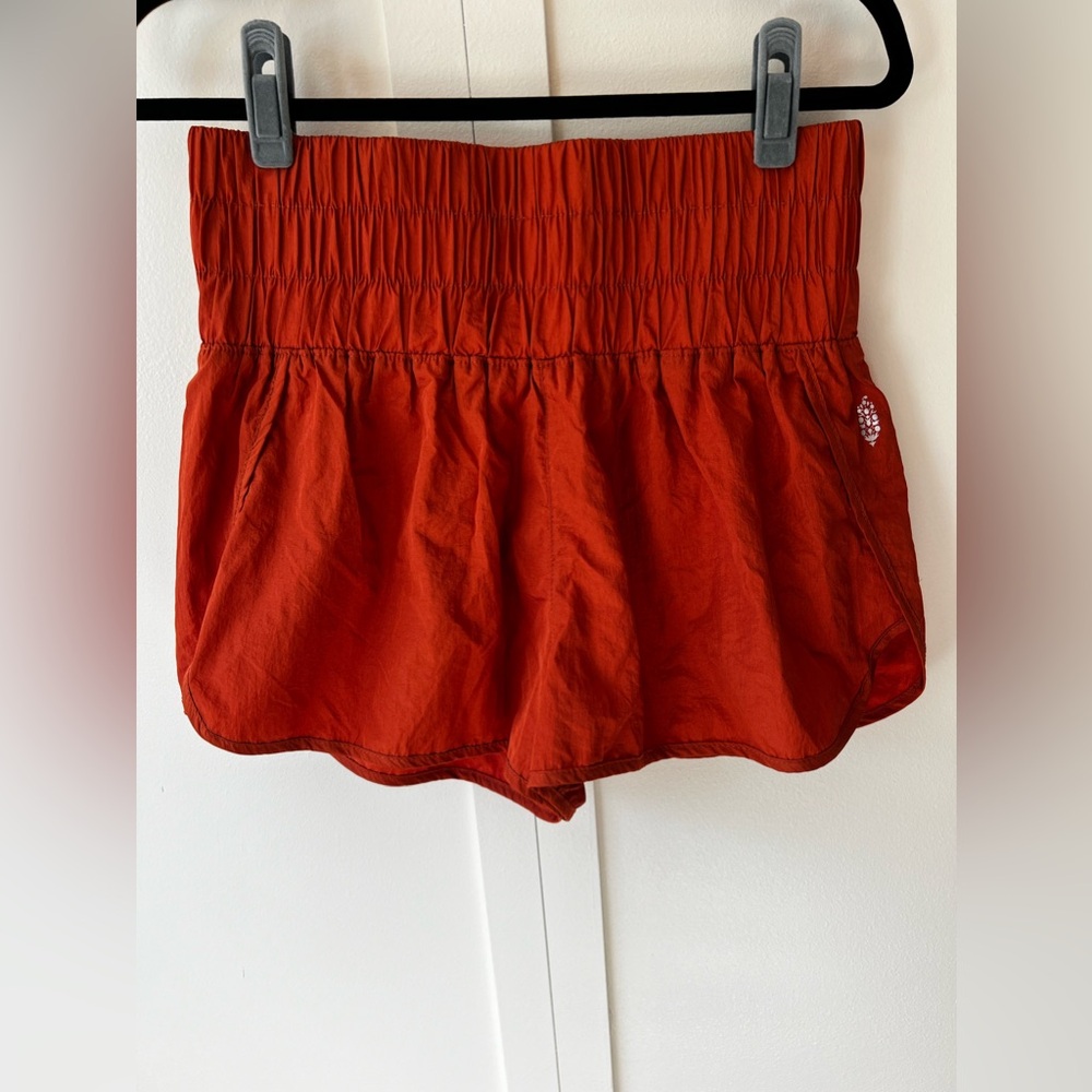 Free People FP Movement NWOT Way Home Russet Orange Women’s Shorts Size‎ Large